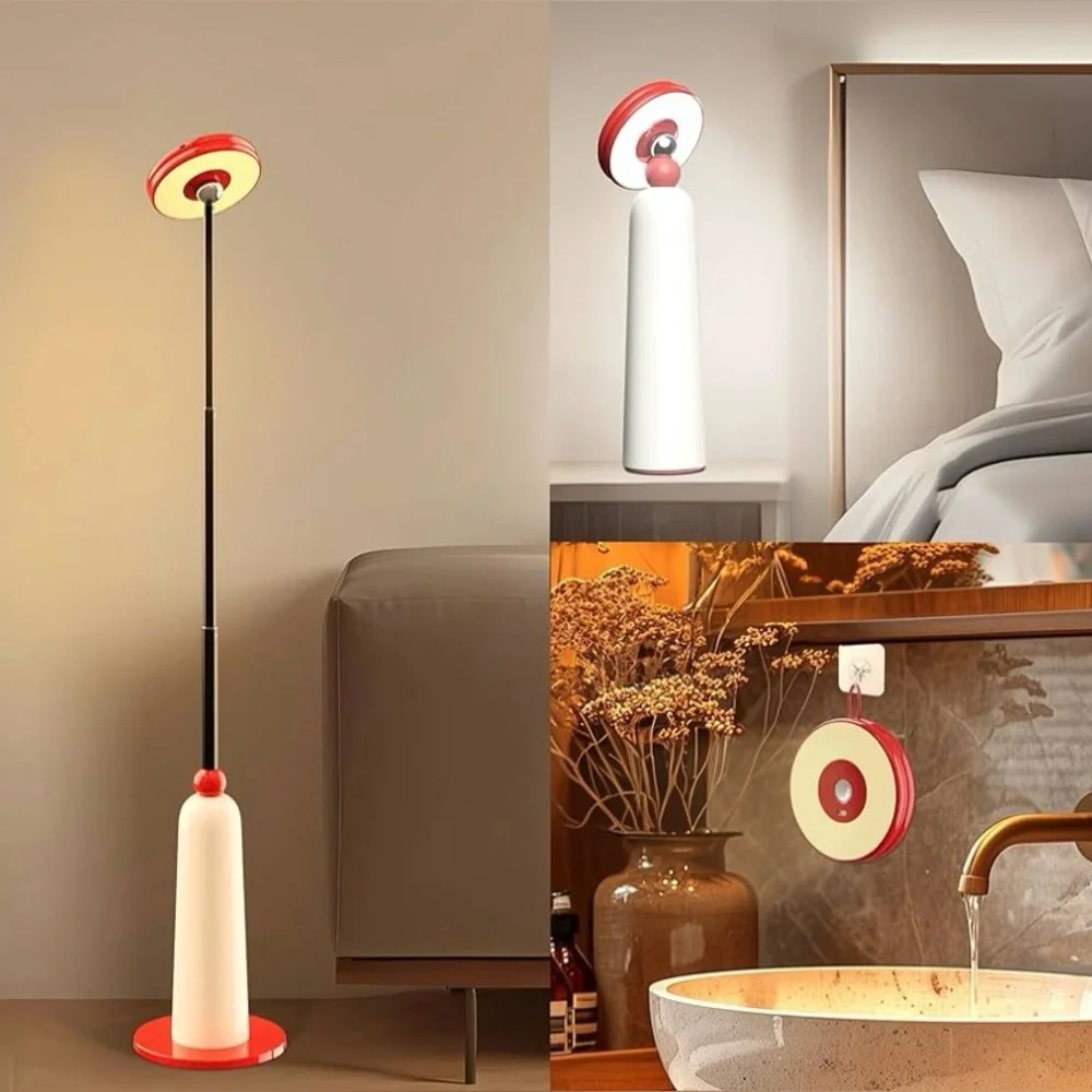 Floor Lamp for Living Room 360° Magnetic Bright Lights Cordless Standing